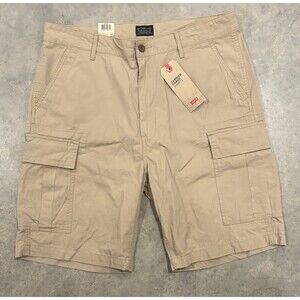 NWT Levi’s Carrier Cargo Shorts Men’s 36 Khaki Tan Work Utility Pockets